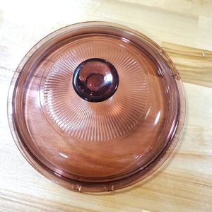 Rose Pyrex Lid 17 V1C